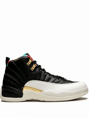 Air Jordan 12 Nike Retro CNY Hombre Blancas Negras | LVX-416738