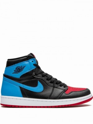 Air Jordan 1 Nike High Mujer Negras Rojas Azules | PDK-496873