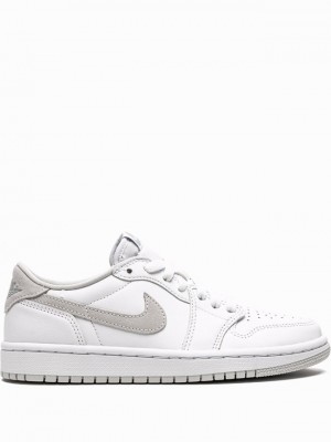 Air Jordan 1 Nike Low OG Neutrales Mujer Blancas Gris | HOY-465791