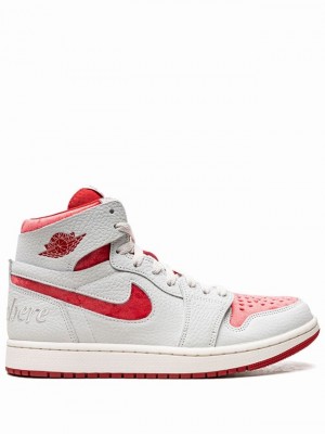 Air Jordan 1 Nike Zoom CMFT 2 Valentine's Day Mujer Blancas Rosas | RHT-123540