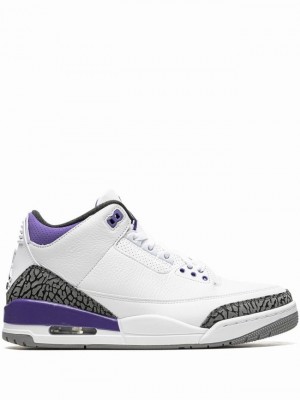 Air Jordan 3 Nike Dark Iris Hombre Blancas Azules | XHA-589124