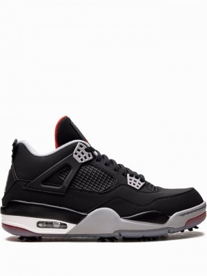 Air Jordan 4 Nike Retro Golf Hombre Negras | NYD-056249