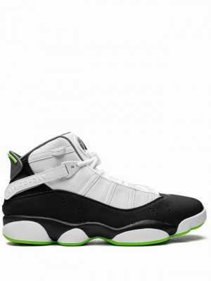 Air Jordan 6 Nike Rings Hombre Blancas Negras | KEN-360781