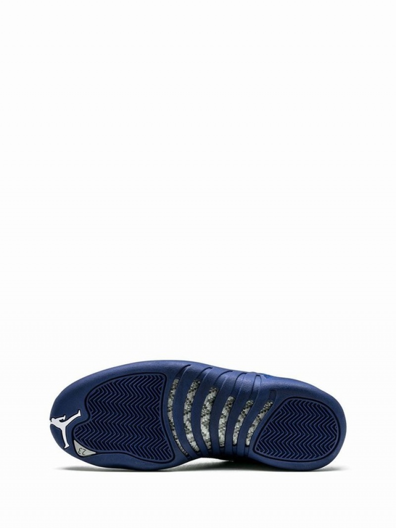 Air Jordan 12 Nike Retro Deep Royal Gamuza Hombre Azules | GXM-263895