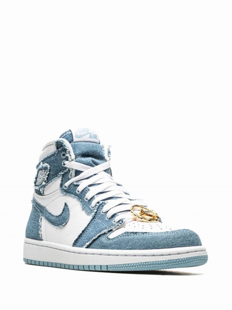 Air Jordan 1 Nike High OG Denim Mujer Azules | HGF-940653