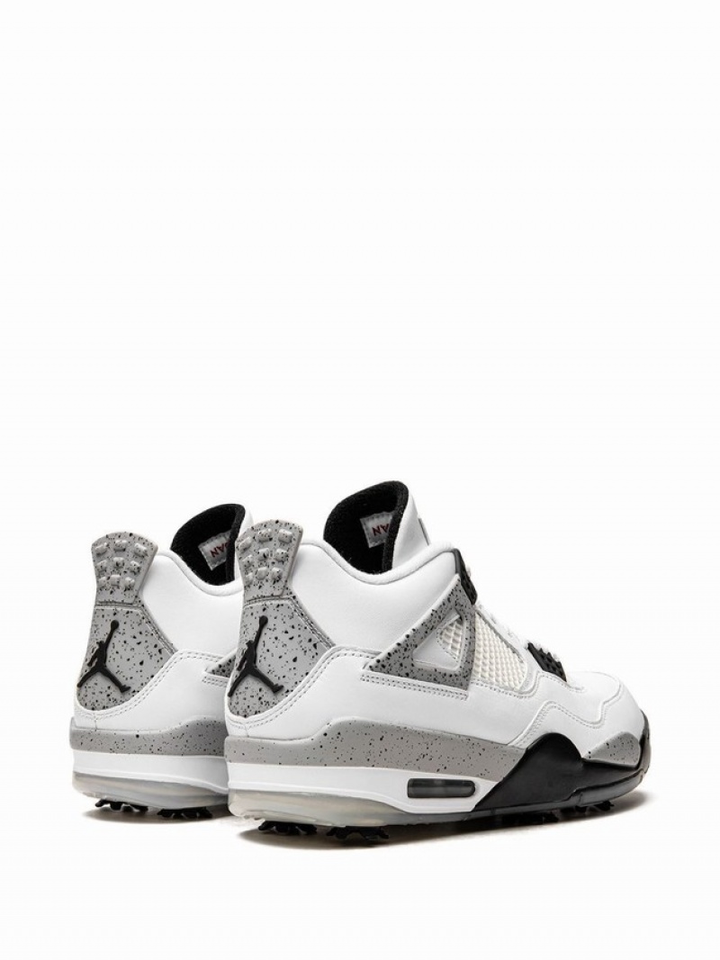 Air Jordan 4 Nike Jordan 4 Golf Cement Hombre Blancas | ZDL-318456